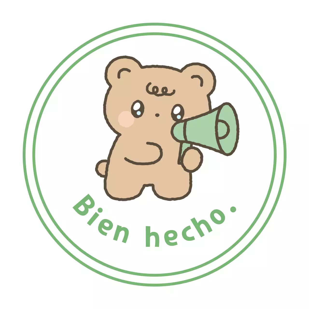 Pegatinas rosas de bebé animando