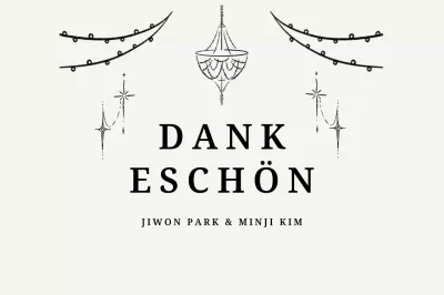 Weißer minimalistischer Dankesgruß