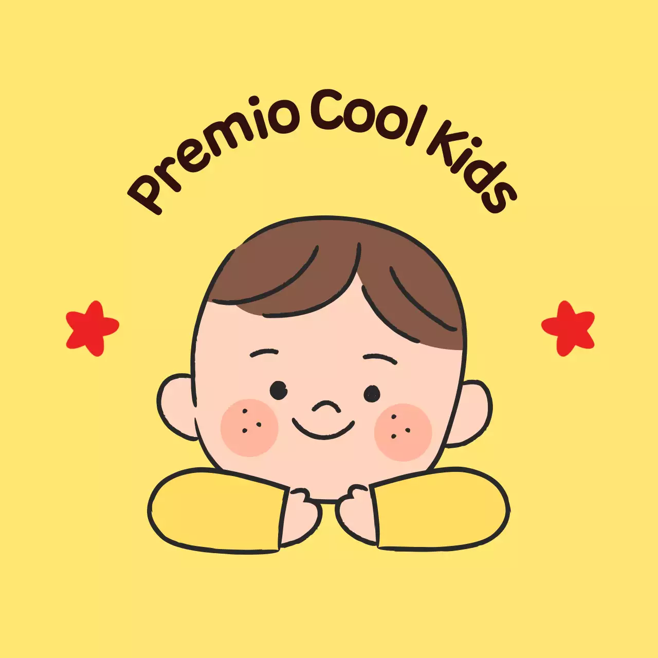 Premio amarillo lindo del Día del Niño