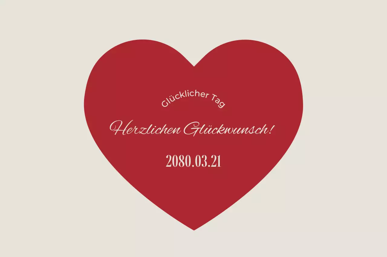 Rot Einfach Feier Jubiläum