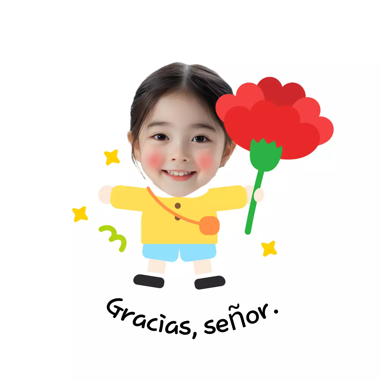 Bebé rojo gracias día del maestro