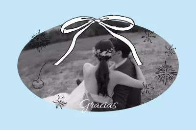 Recuerdo de boda sencillo en color azul cielo