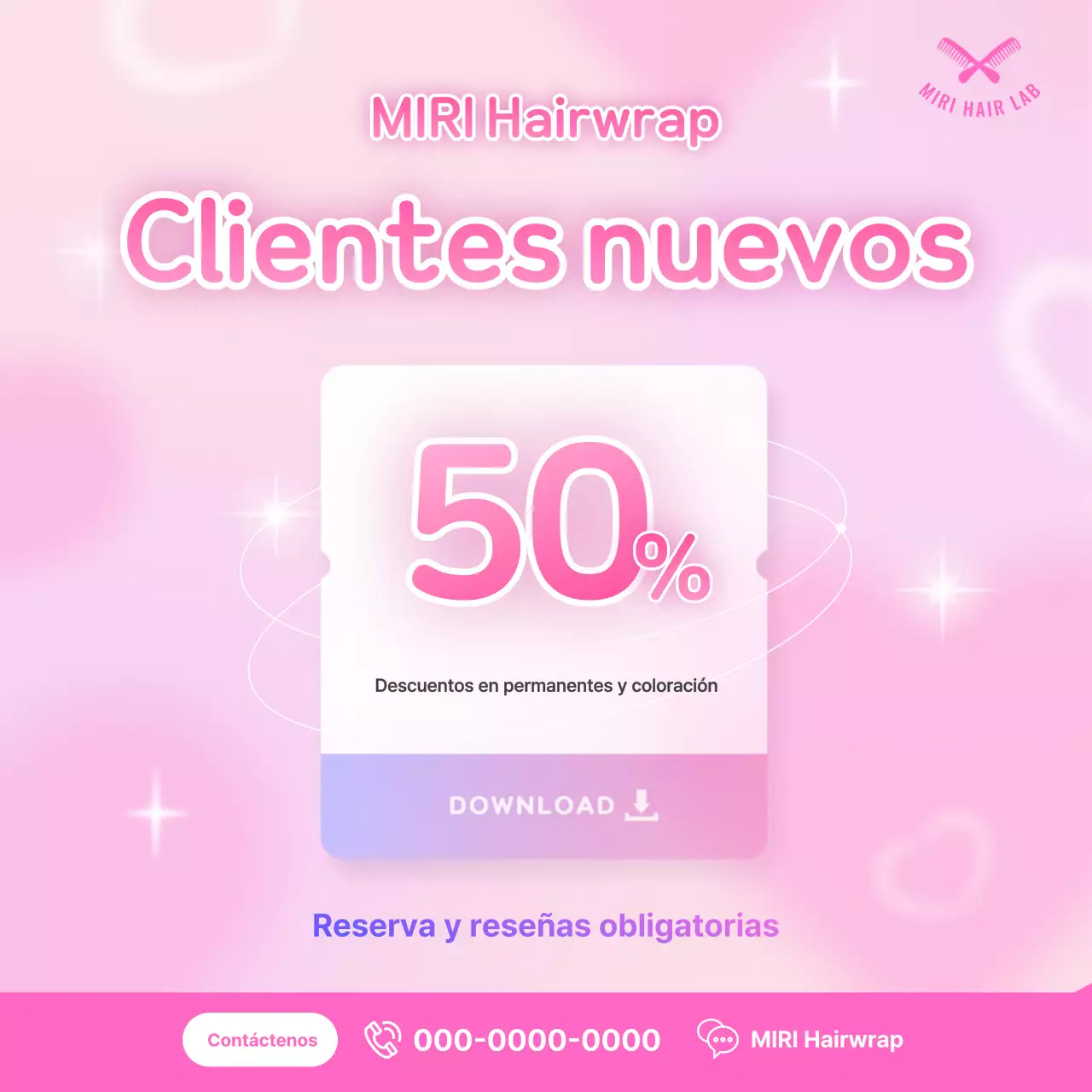 Promoción del Salón de Belleza Pink Clean