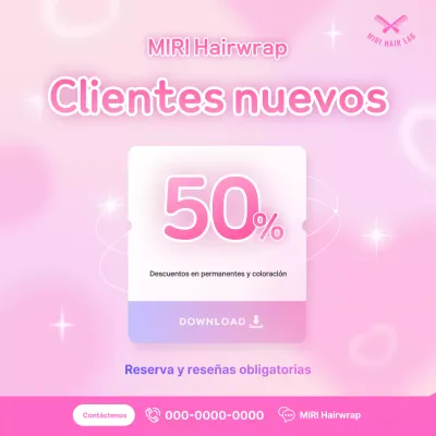 Promoción del Salón de Belleza Pink Clean