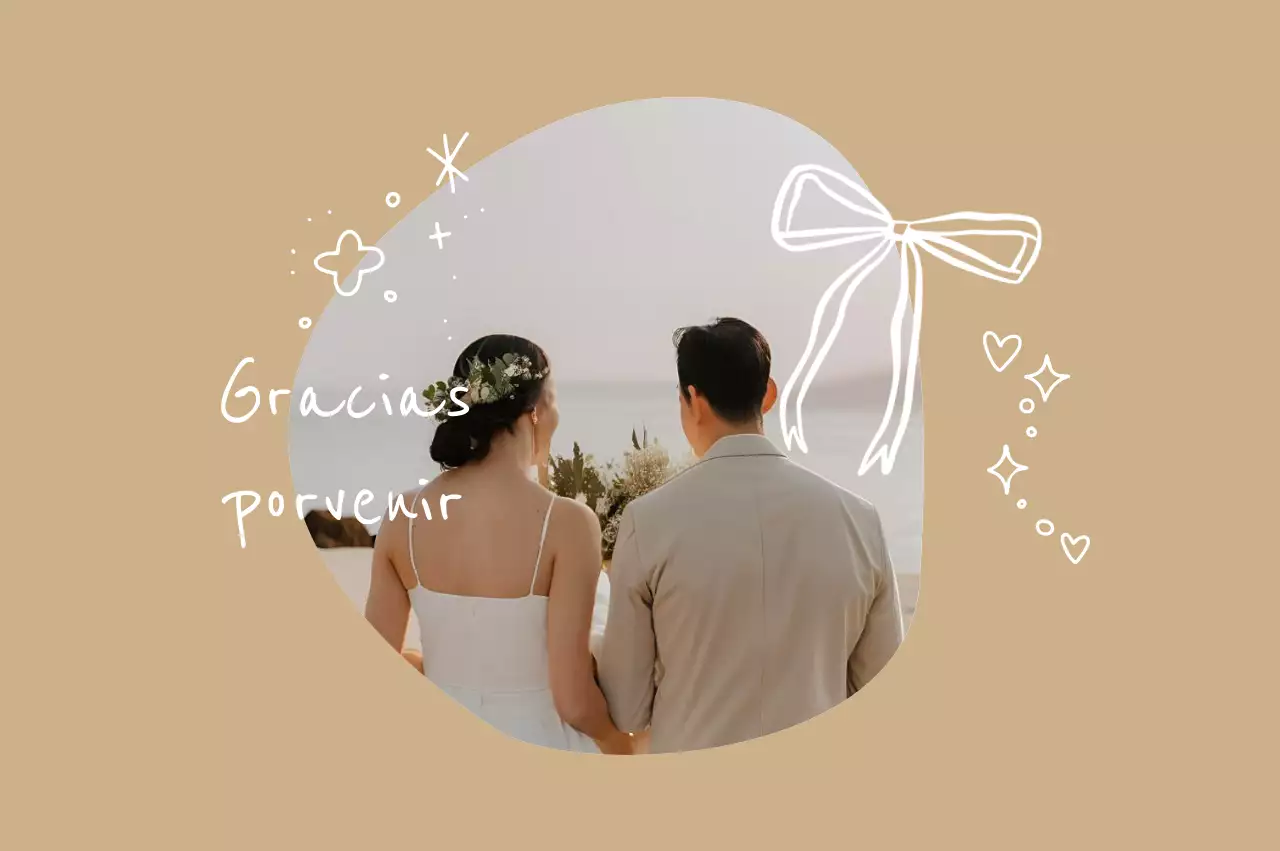 Recuerdos de boda sencillos en color beige