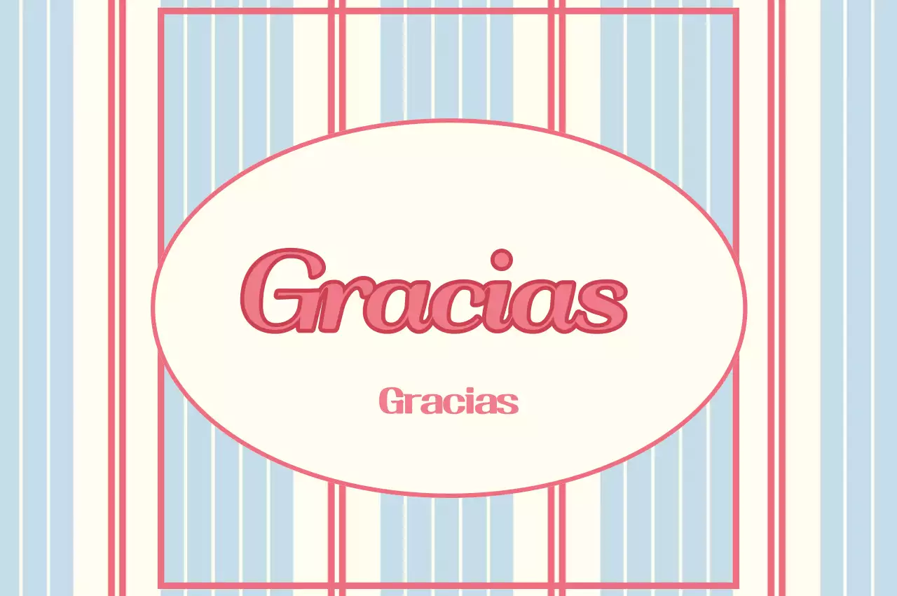 Tarjeta de agradecimiento vintage azul