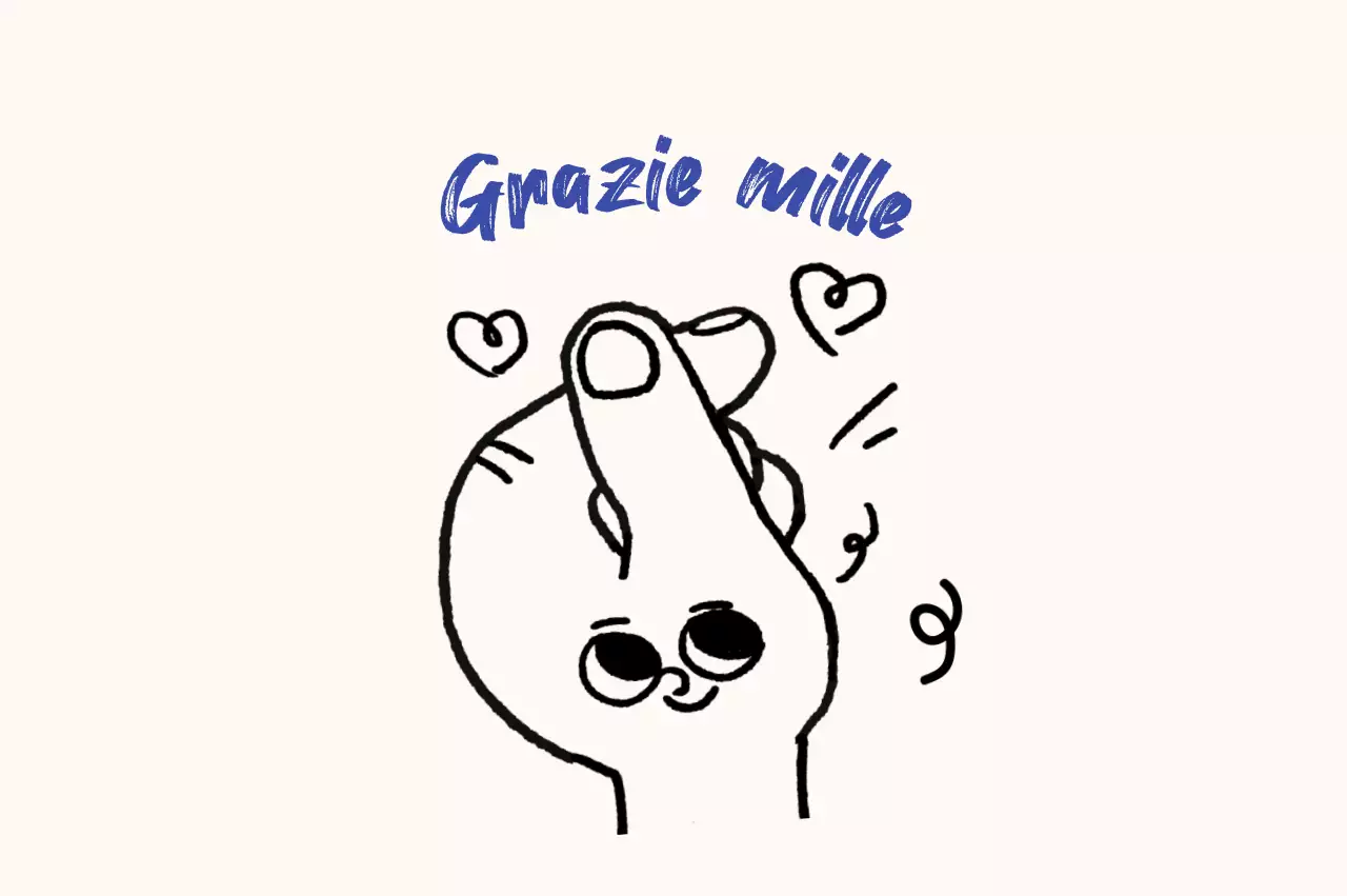 Cartolina di ringraziamento semplice avorio