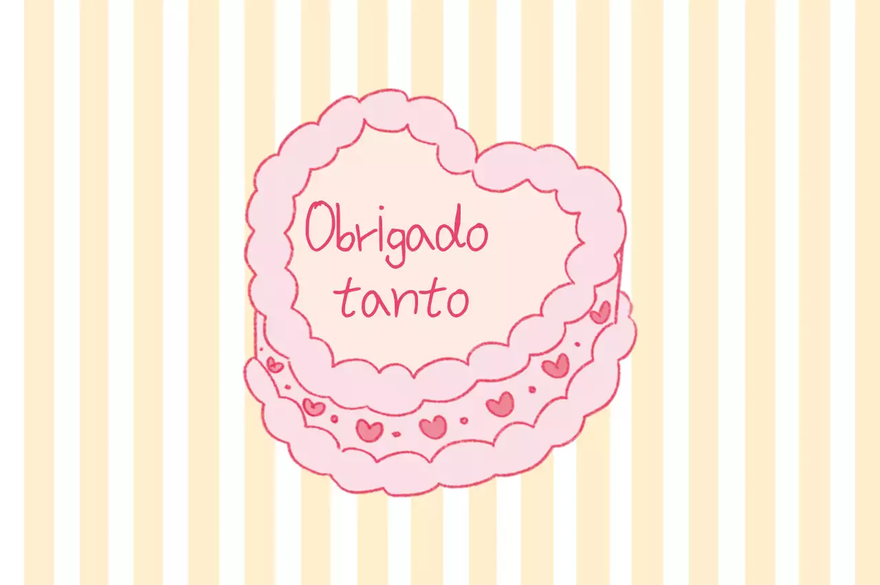 Pink Baby Obrigado Saudações