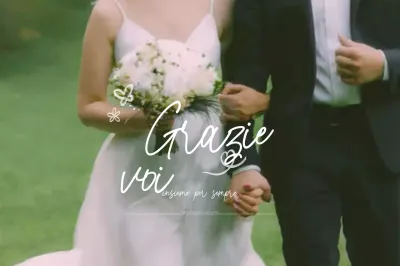 Matrimonio elegante e verde, grazie