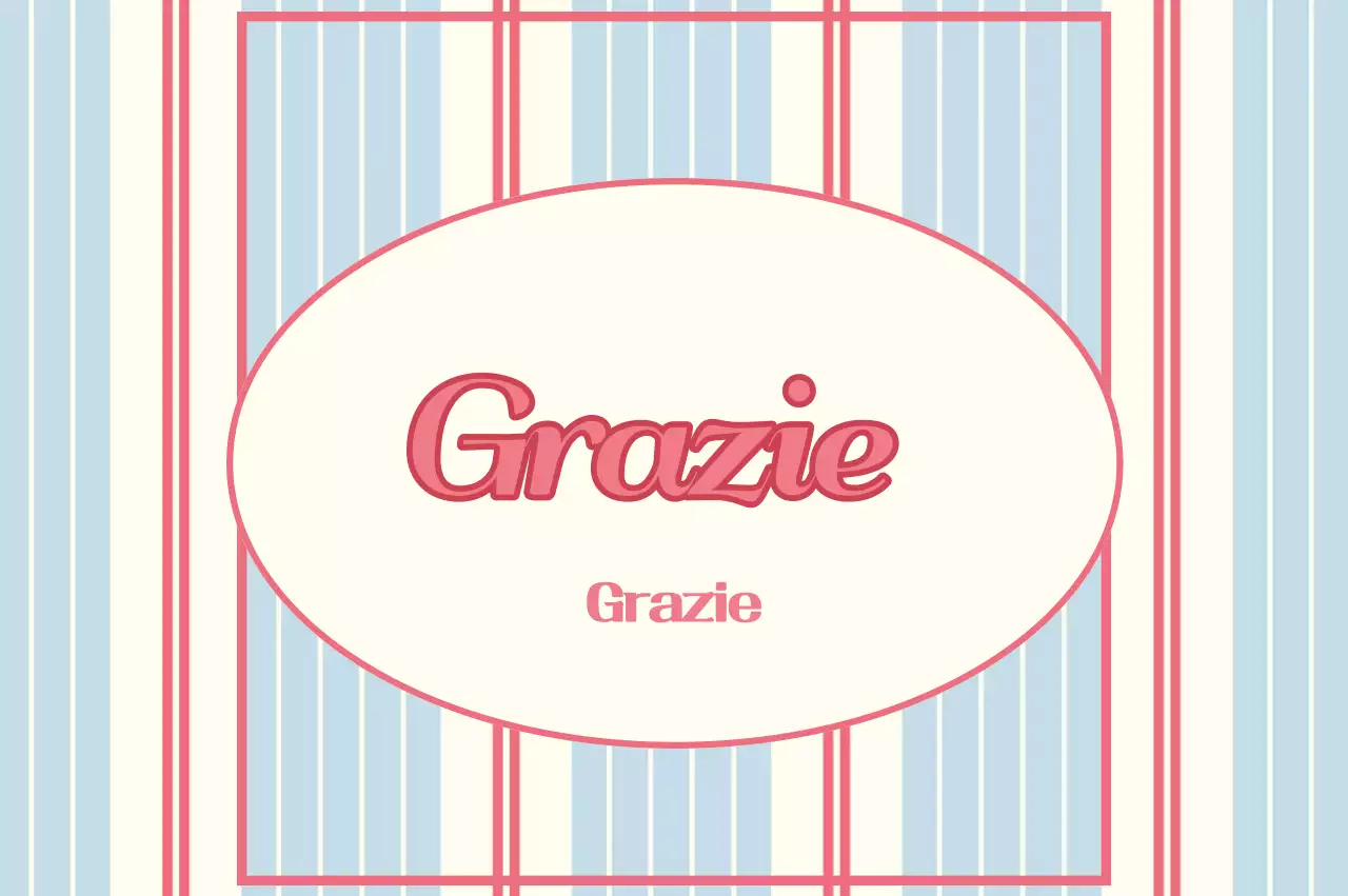 Biglietto di ringraziamento vintage blu