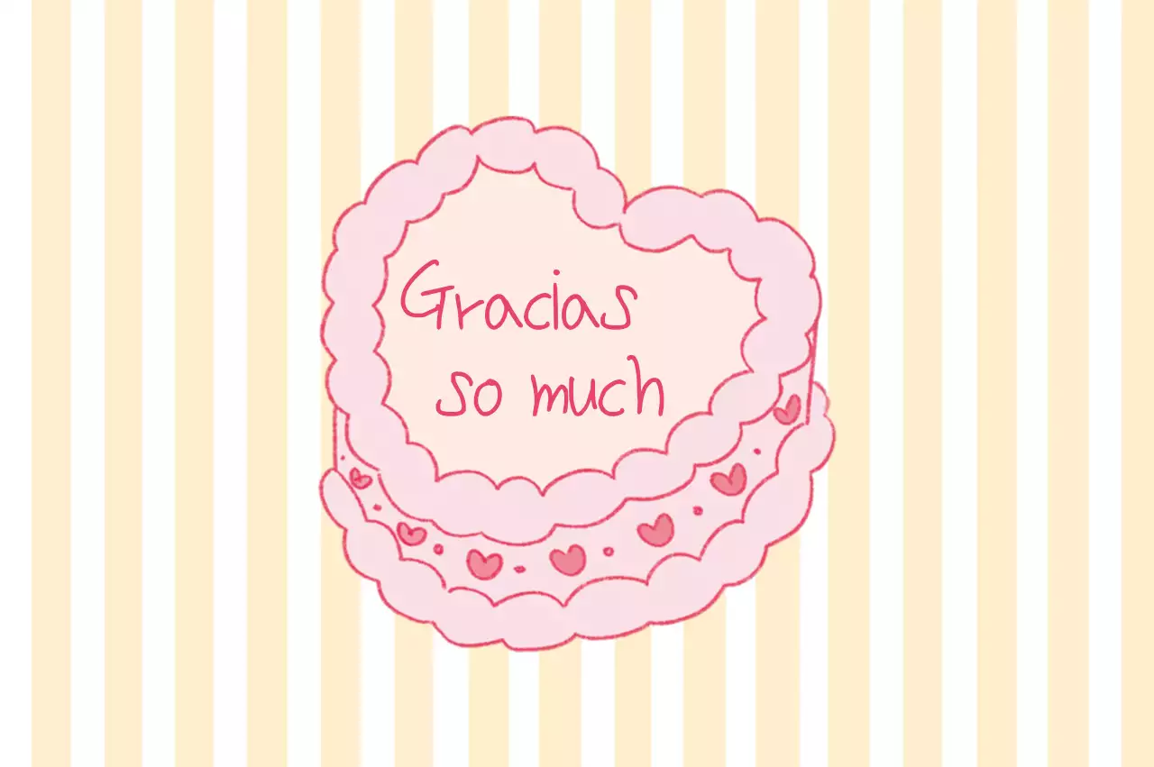 Saludos de agradecimiento de Pink Baby