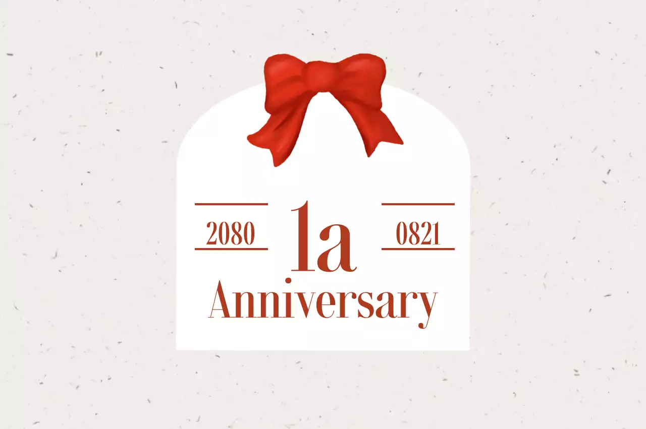 Evento commemorativo semplice rosso