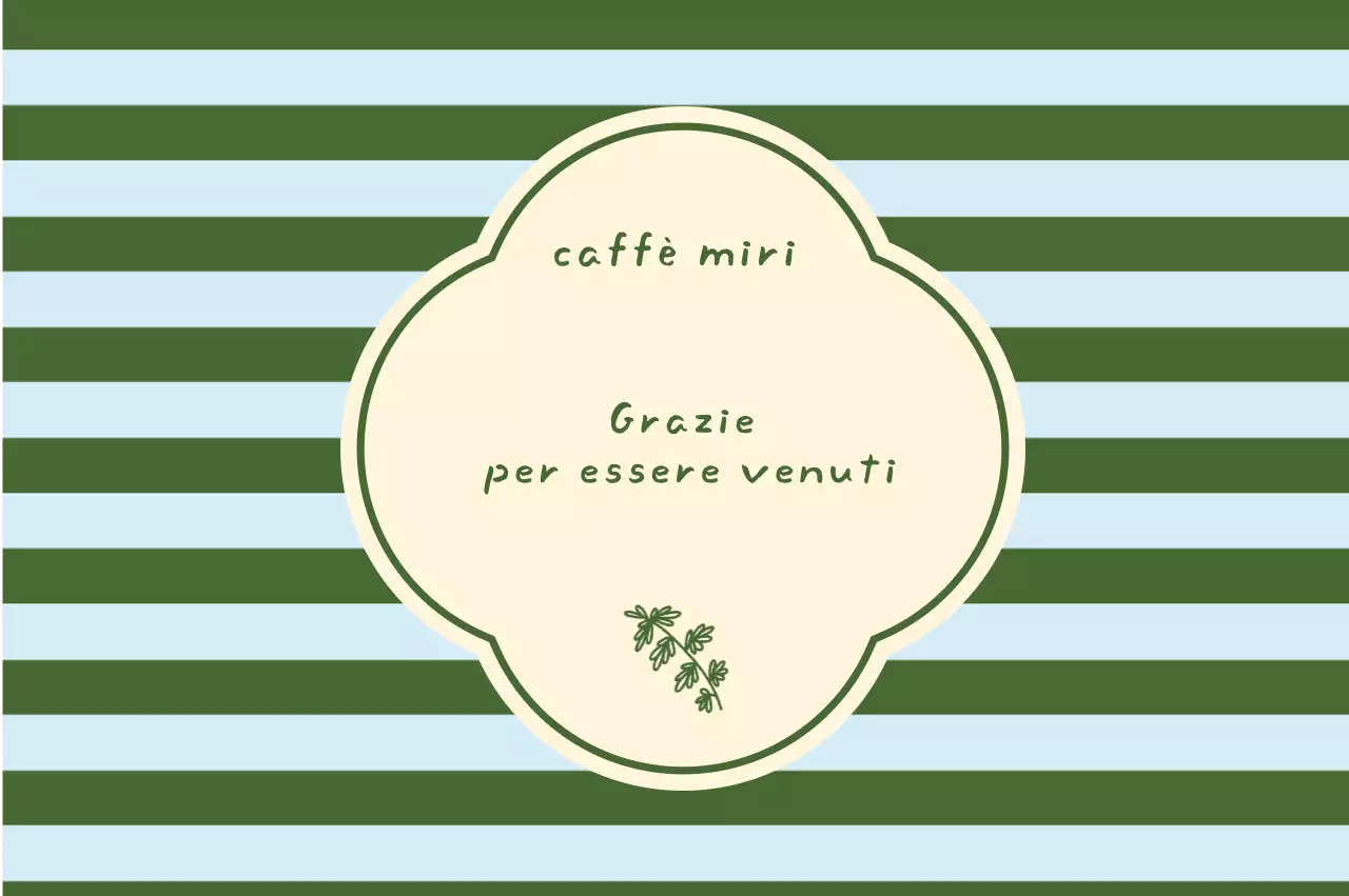 Cartolina di ringraziamento semplice color cachi