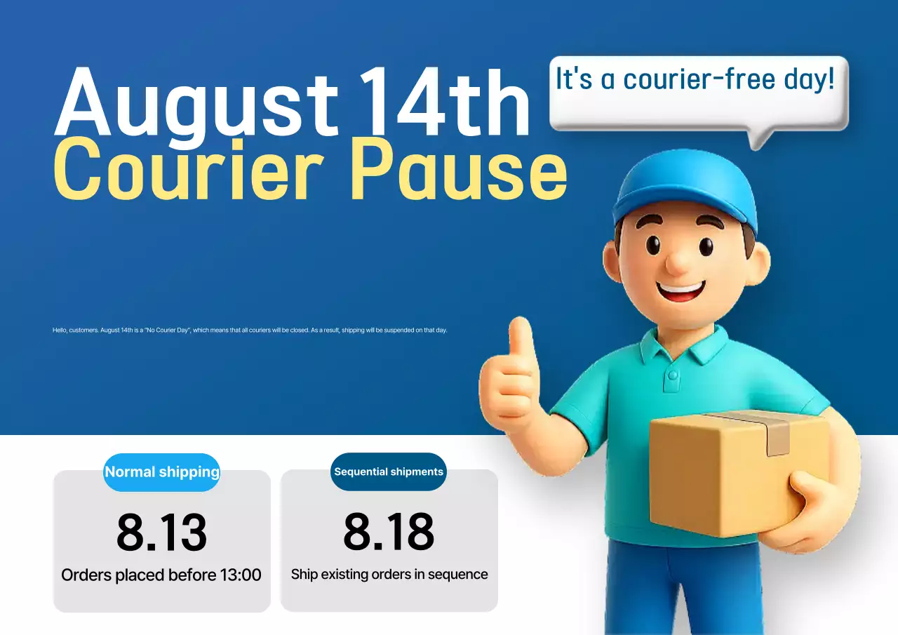 Pemberitahuan Jadwal Pengiriman Blue Simple