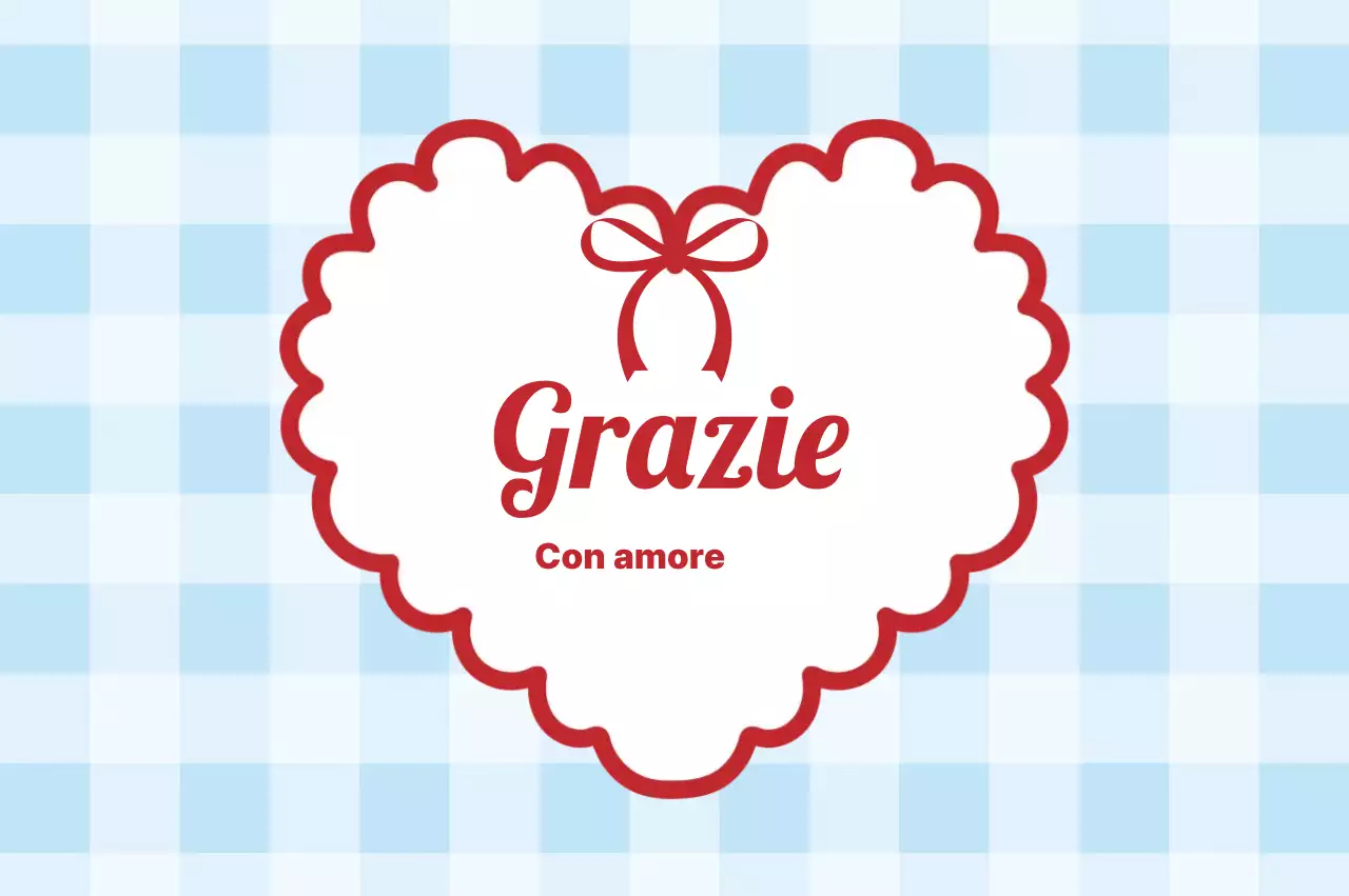 Cartolina di ringraziamento per il bambino blu