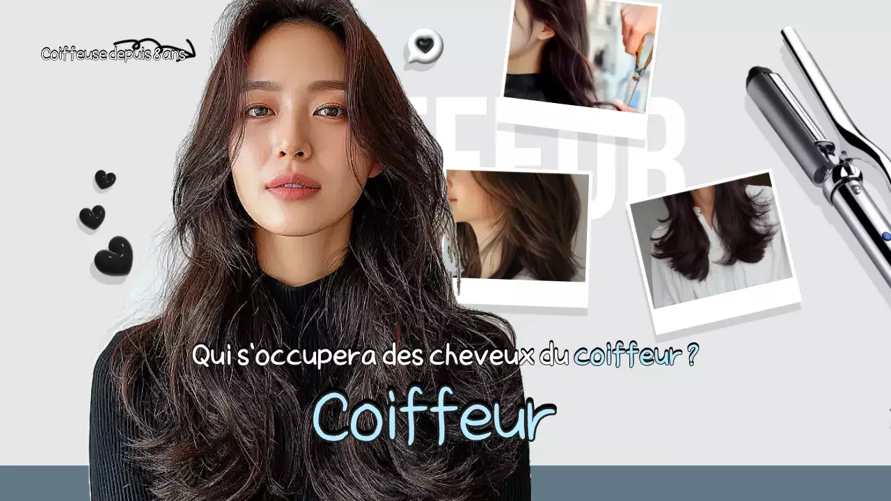 Publicité pour une coiffure moderne grise