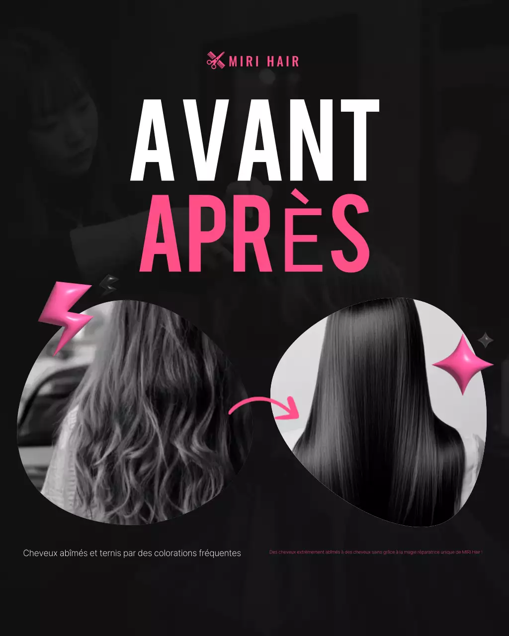 Promotion du salon de beauté moderne rose