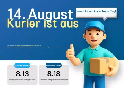 Blue Simple Lieferplanhinweis