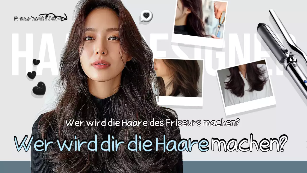 Graue moderne Frisurenwerbung