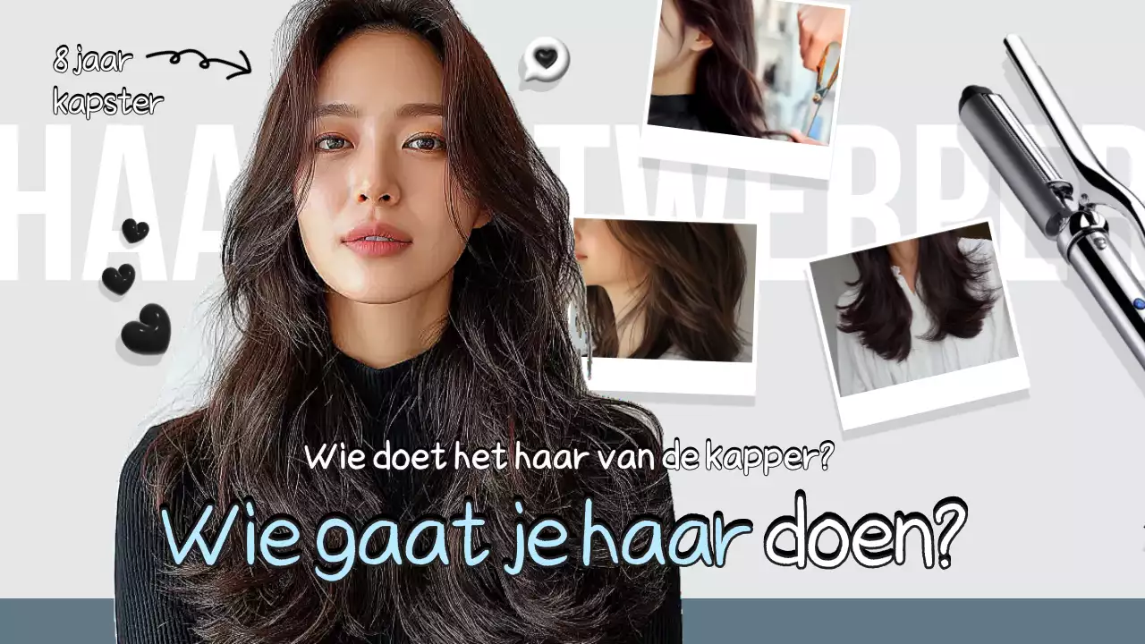 Advertentie voor grijs modern kapsel