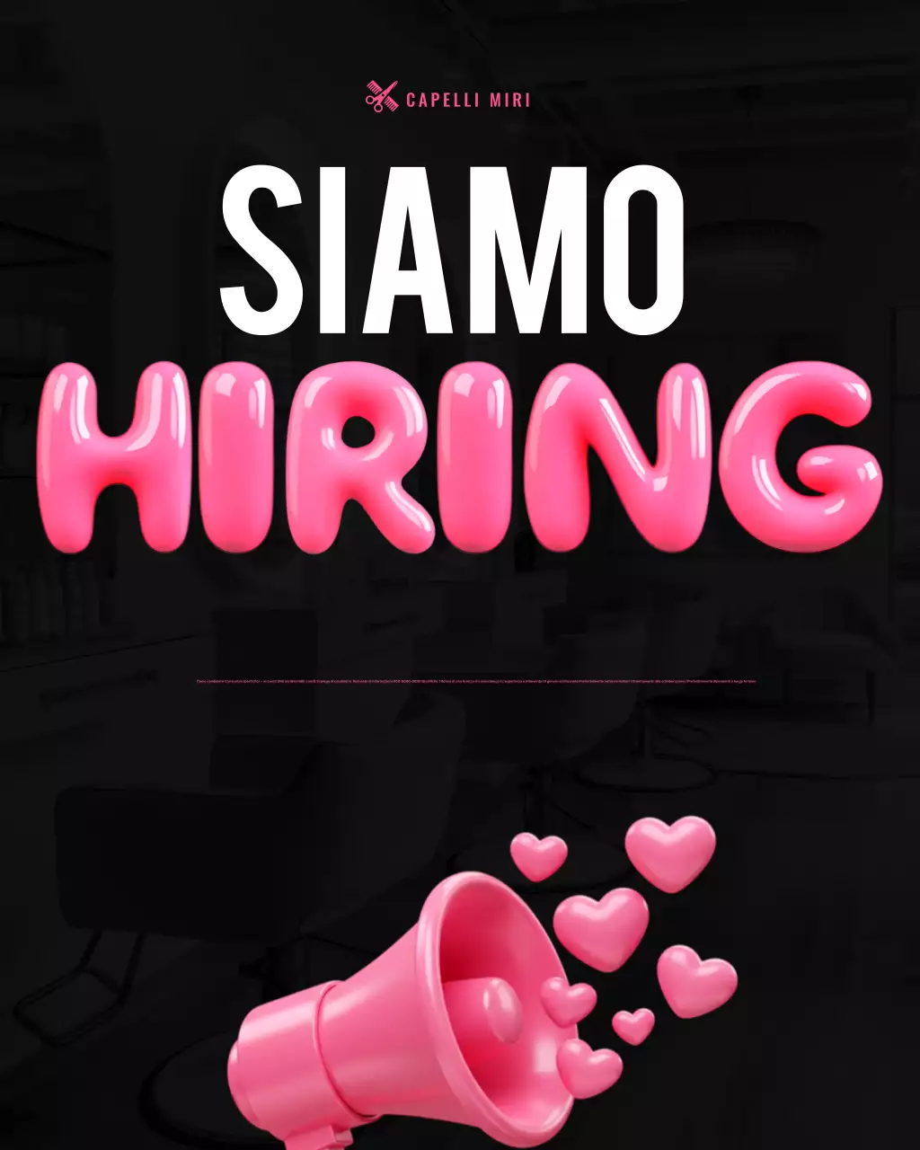 Promozione del salone di bellezza moderno rosa