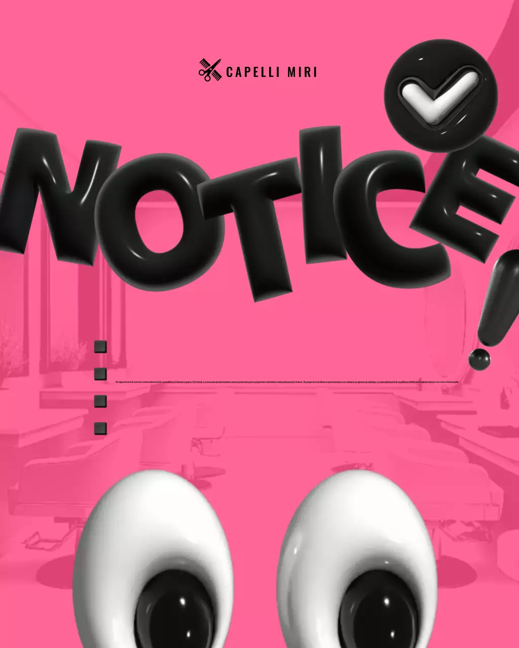 Promozione del salone di bellezza moderno rosa