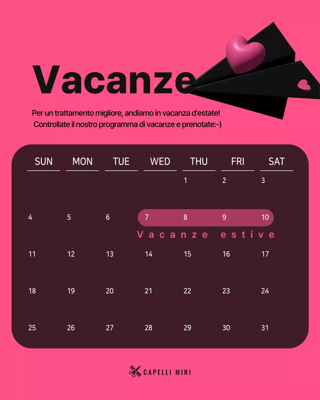 Promozione del salone di bellezza moderno rosa