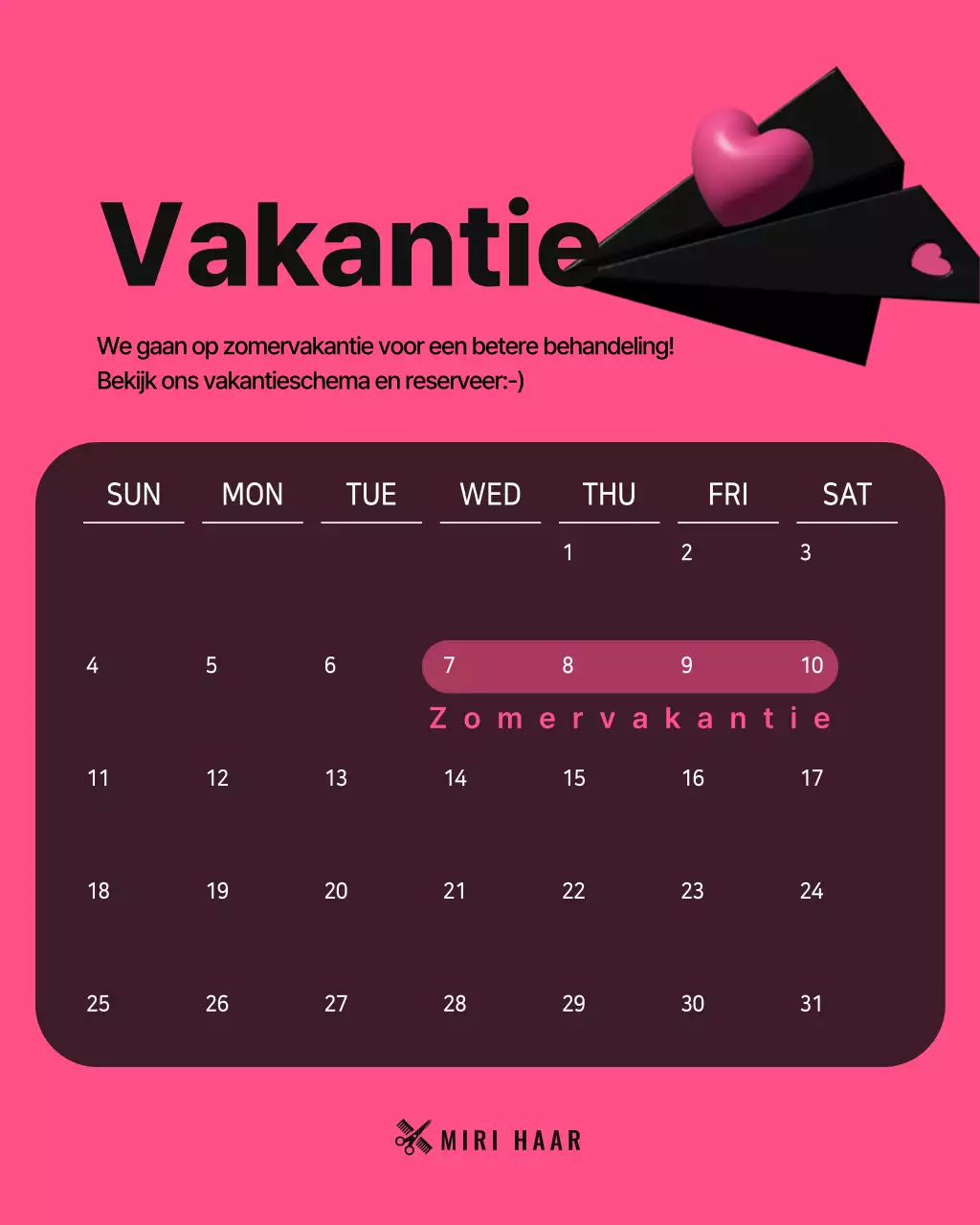 Roze moderne schoonheidssalon promotie