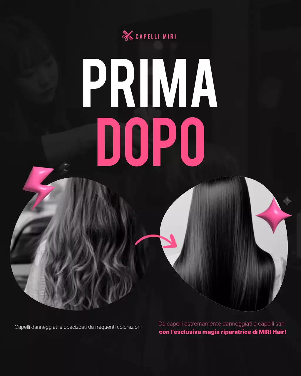 Promozione del salone di bellezza moderno rosa