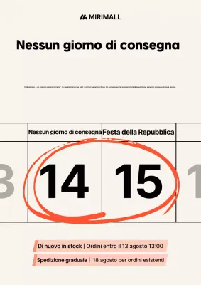 Informazioni sul programma di consegna di Orange Modern