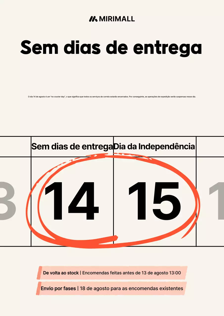Informações sobre o cronograma de entrega do Orange Modern