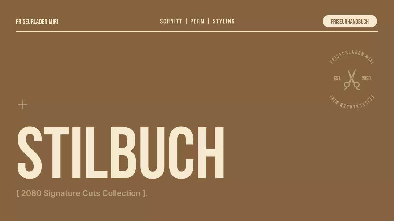 Braune, ordentliche Stylebook-Werbung