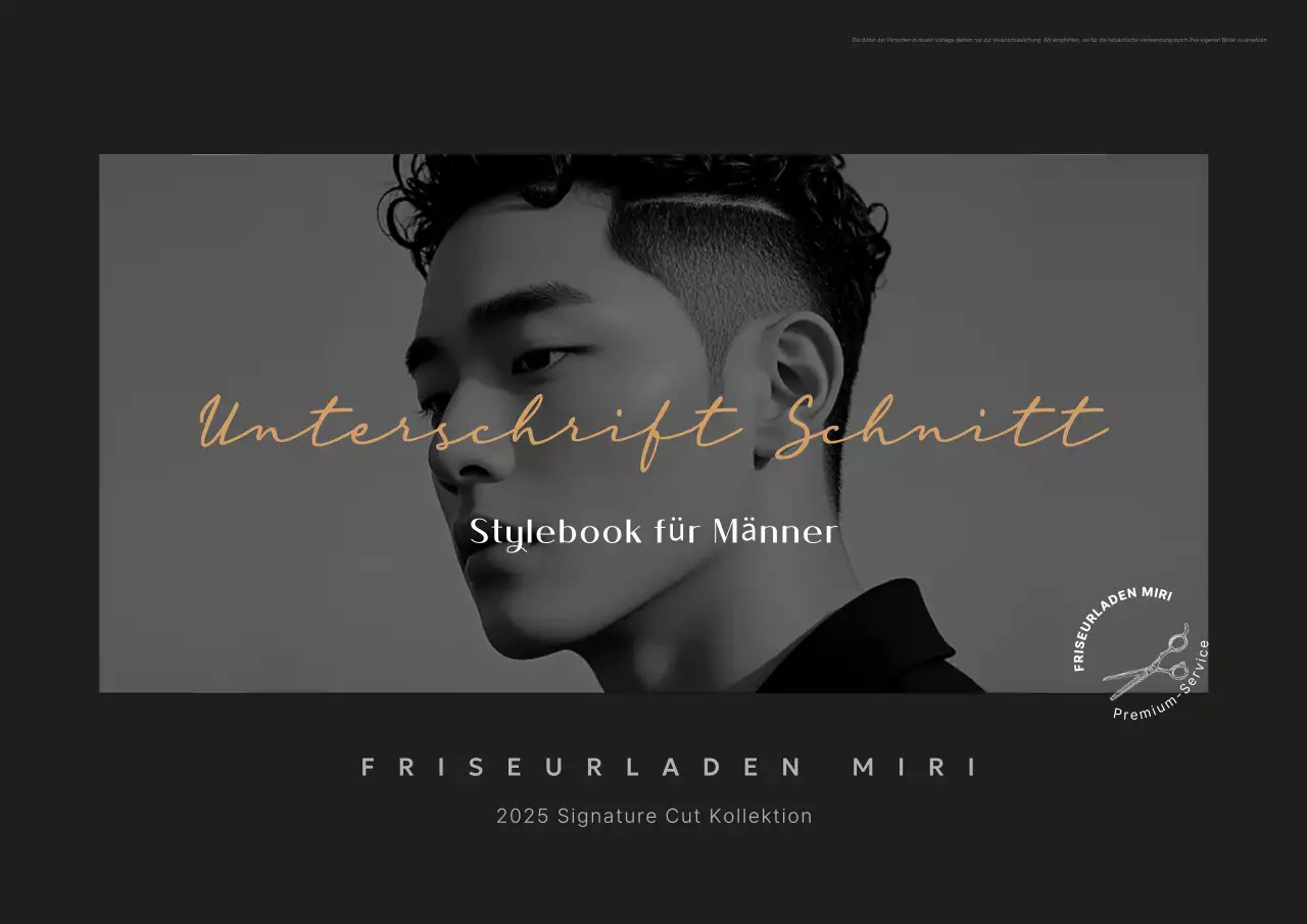 Werbung für moderne schwarze Frisuren