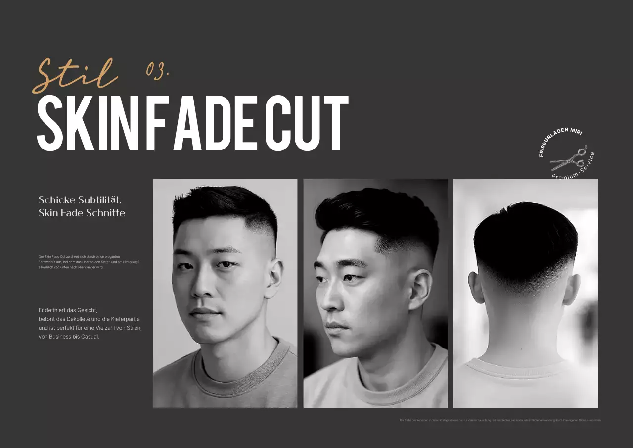 Werbung für moderne schwarze Frisuren