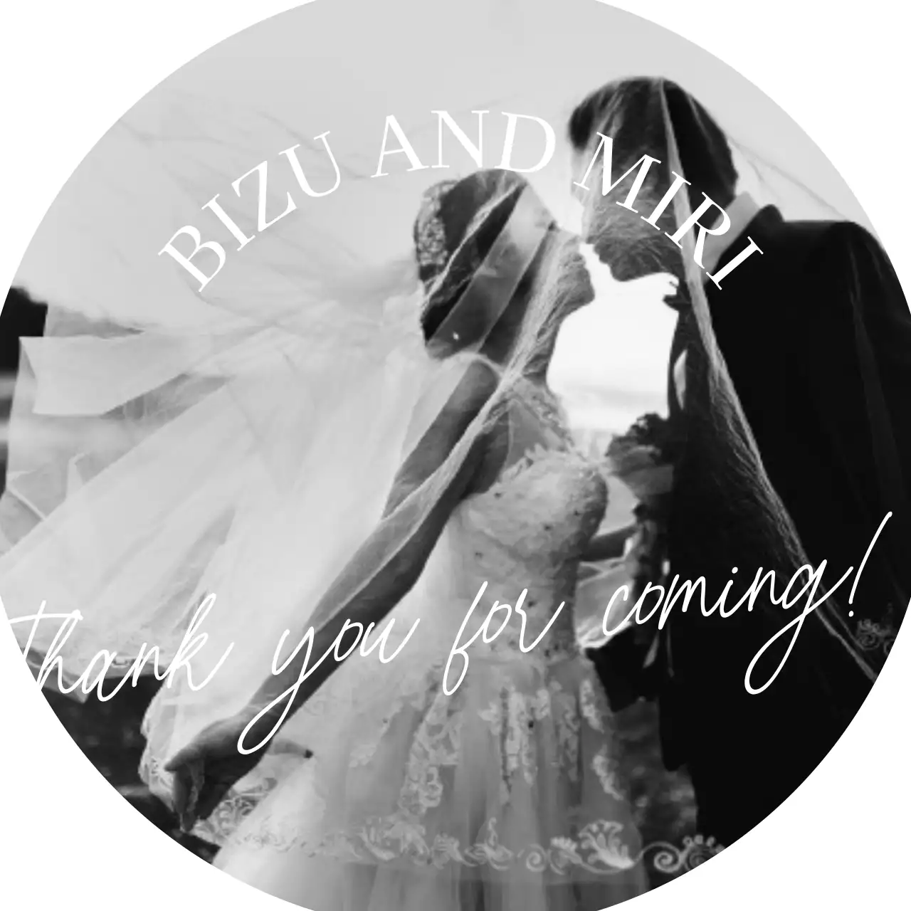 흑백 클래식 결혼 답례품