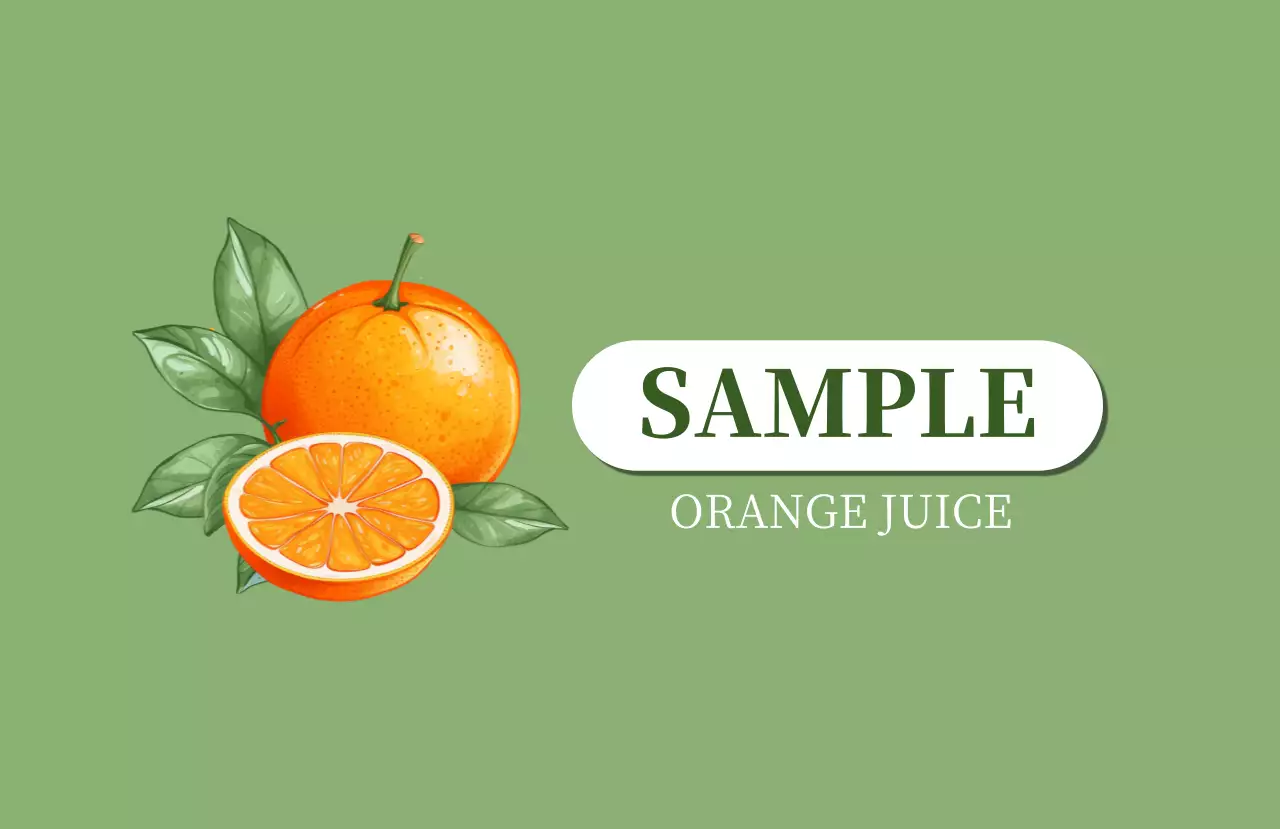 緑 シンプル フルーツ ラベル