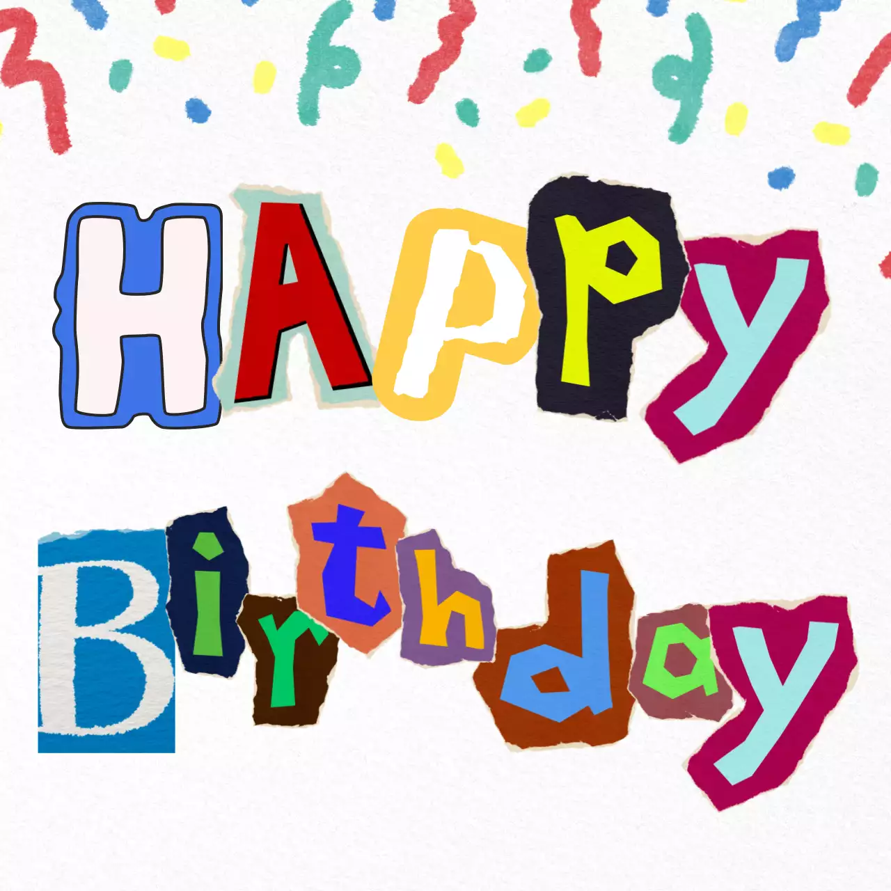 무지개 팝 생일 축하 감사 축제 답례품 스티커