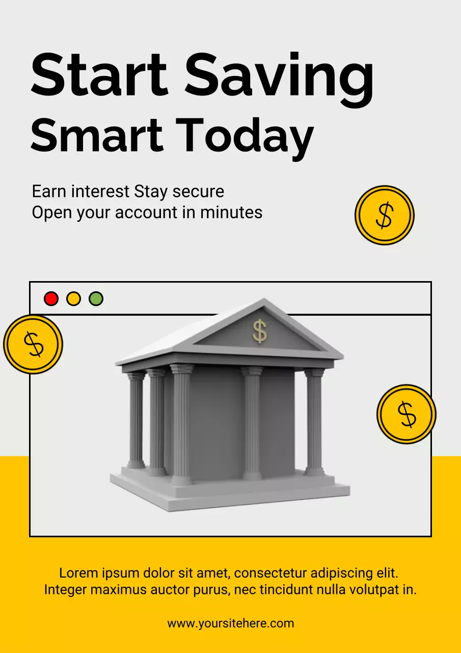 Yellow Modern Finance Promotion