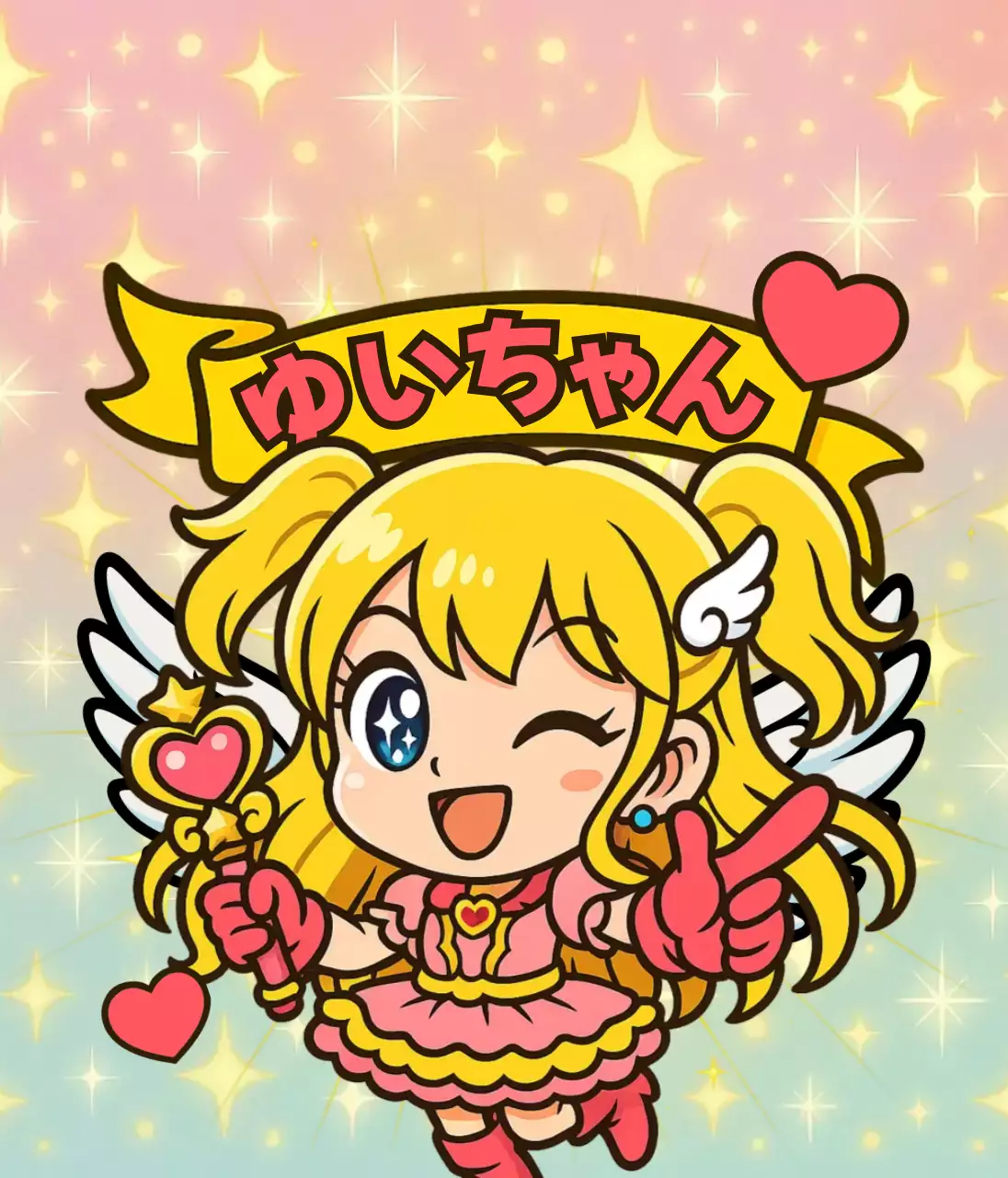 カラフル かわいい アニメ デフォルメ人物