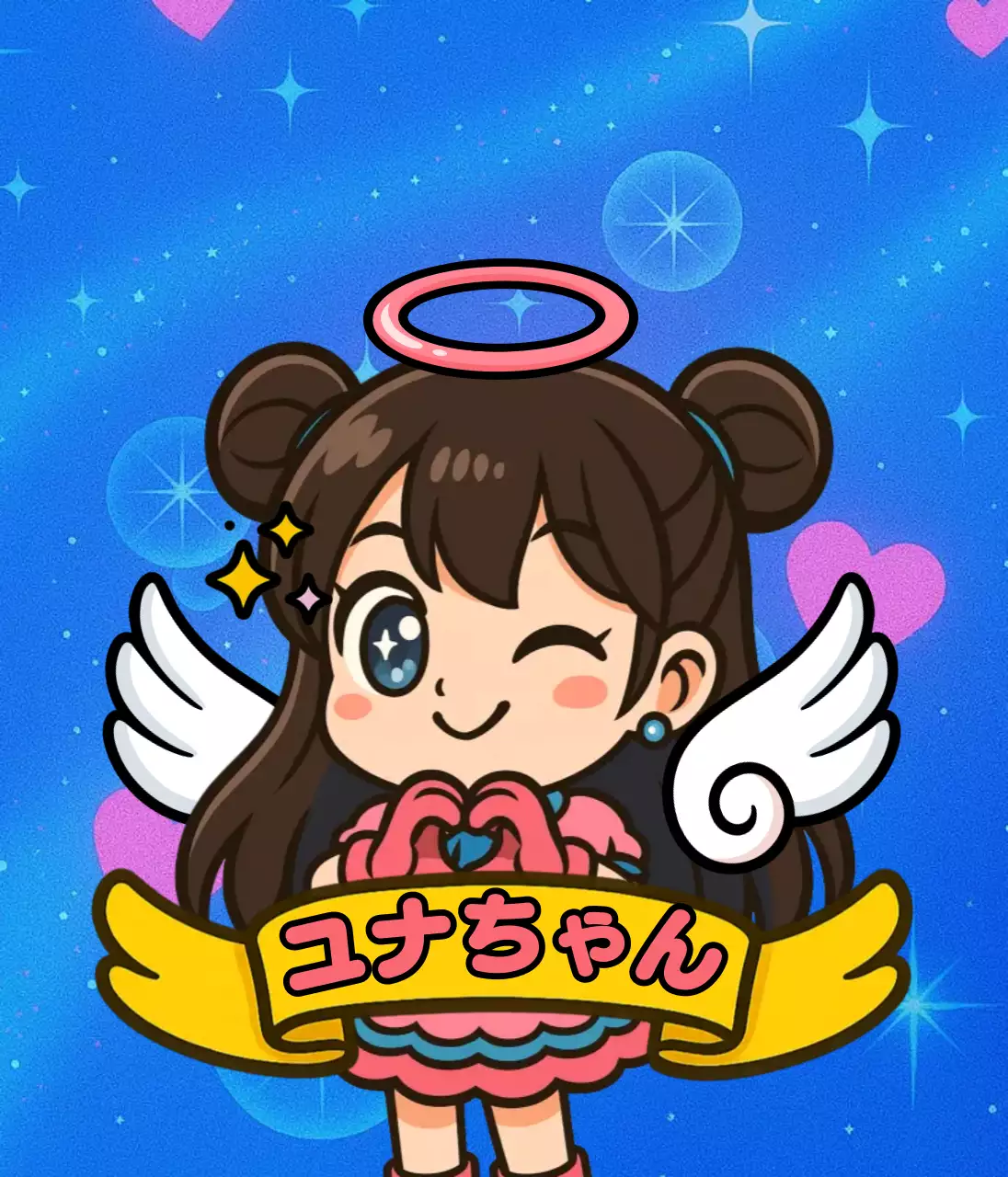 青 かわいい キャラクター デフォルメ人物