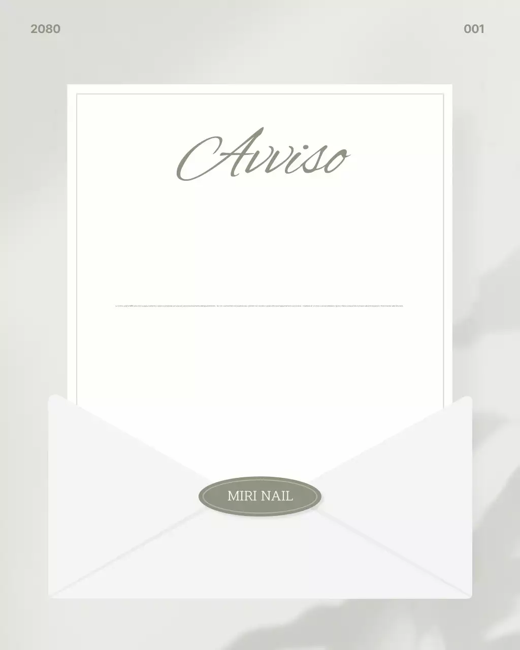 Avviso riguardante le prenotazioni per il salone di bellezza Clean & Grey