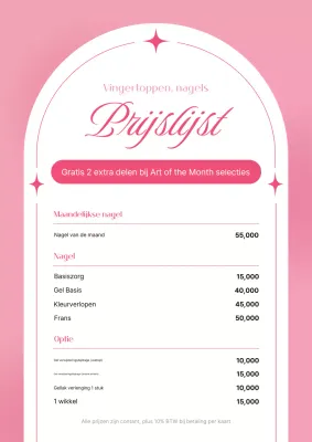 Gids voor een roze schone nagelevenement
