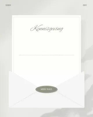 Mededeling betreffende reserveringen voor de schone, grijze nagelsalon