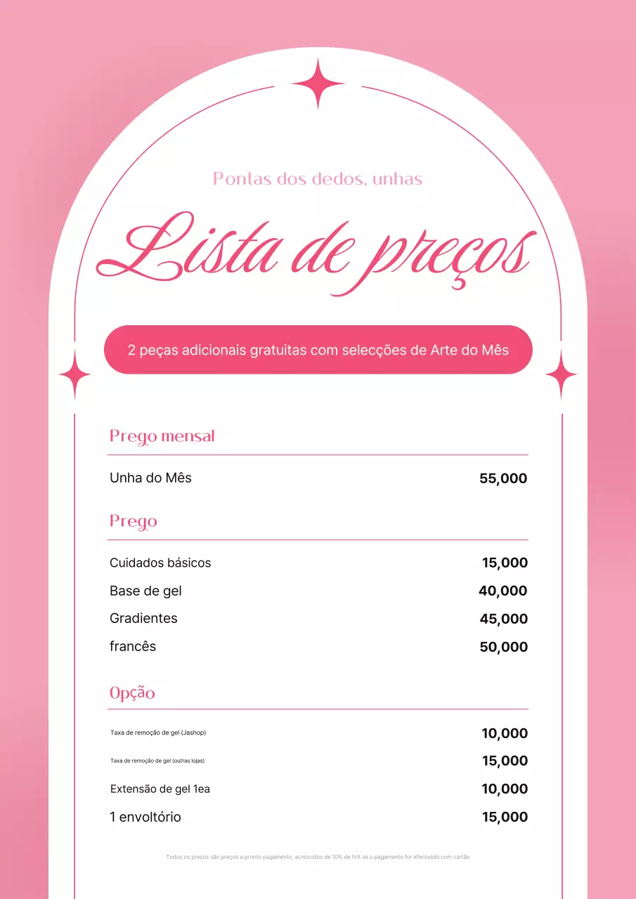 Guia de eventos Pink Clean Nail
