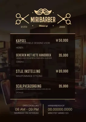 Advertentie voor zwarte vintage kapsels