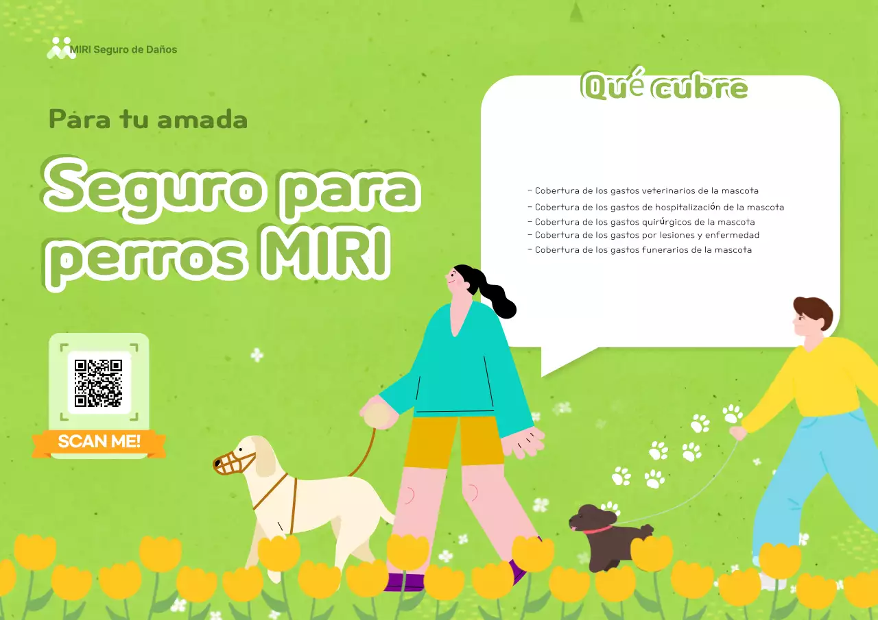 Anuncio de seguro para mascotas Green Baby