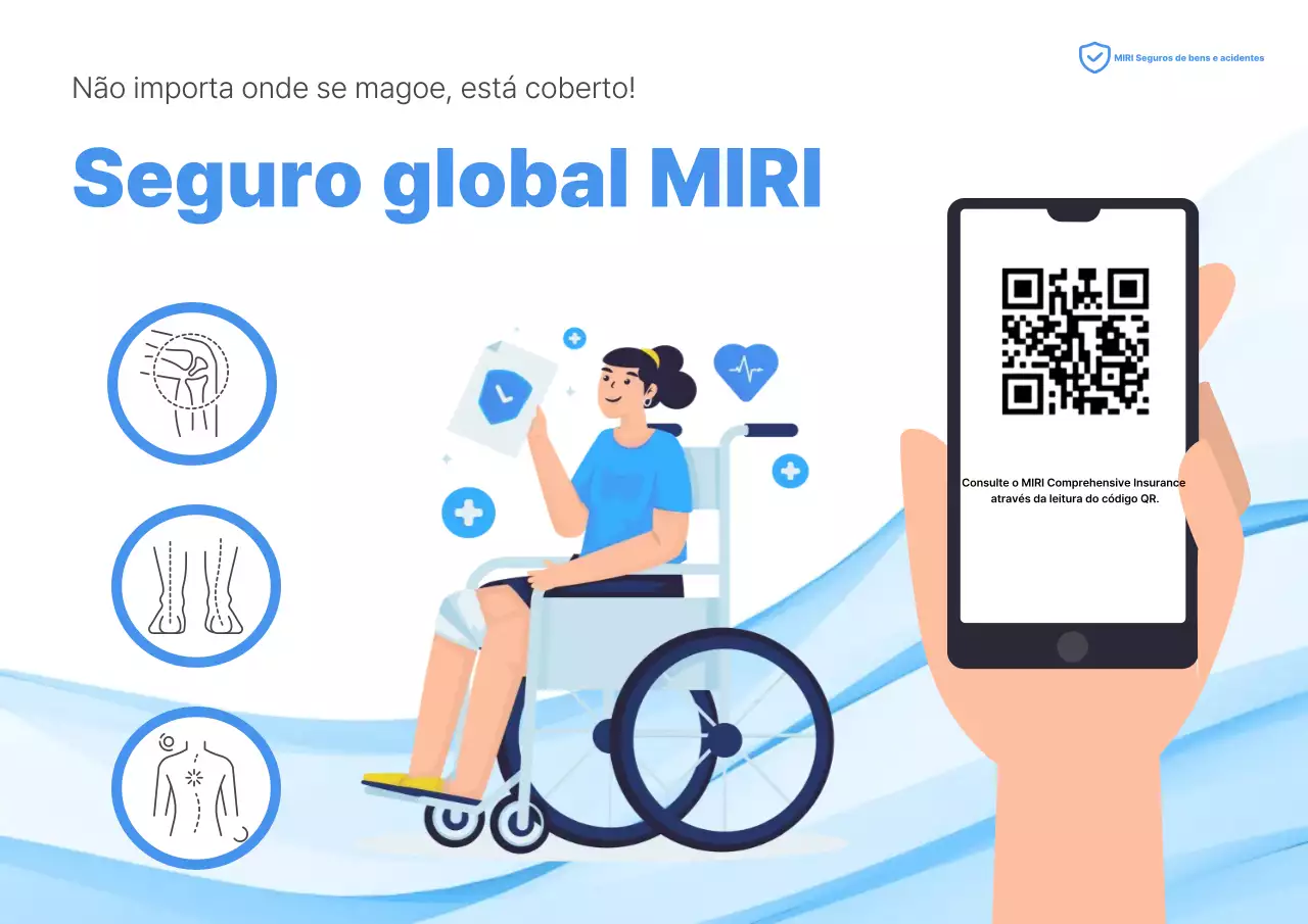 Anúncio de Seguro Moderno Azul