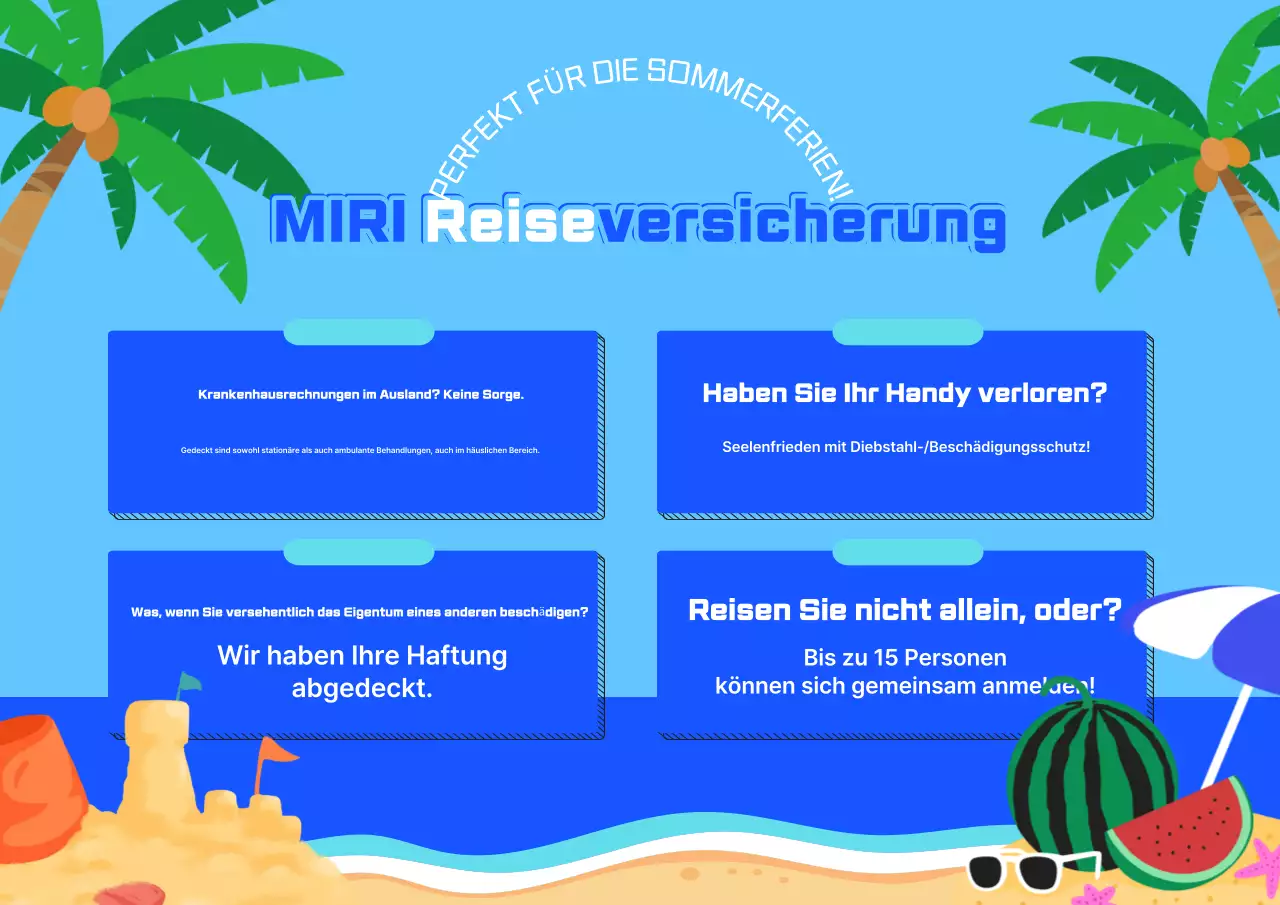 Sky Blue Clean Reiseversicherungsangebot