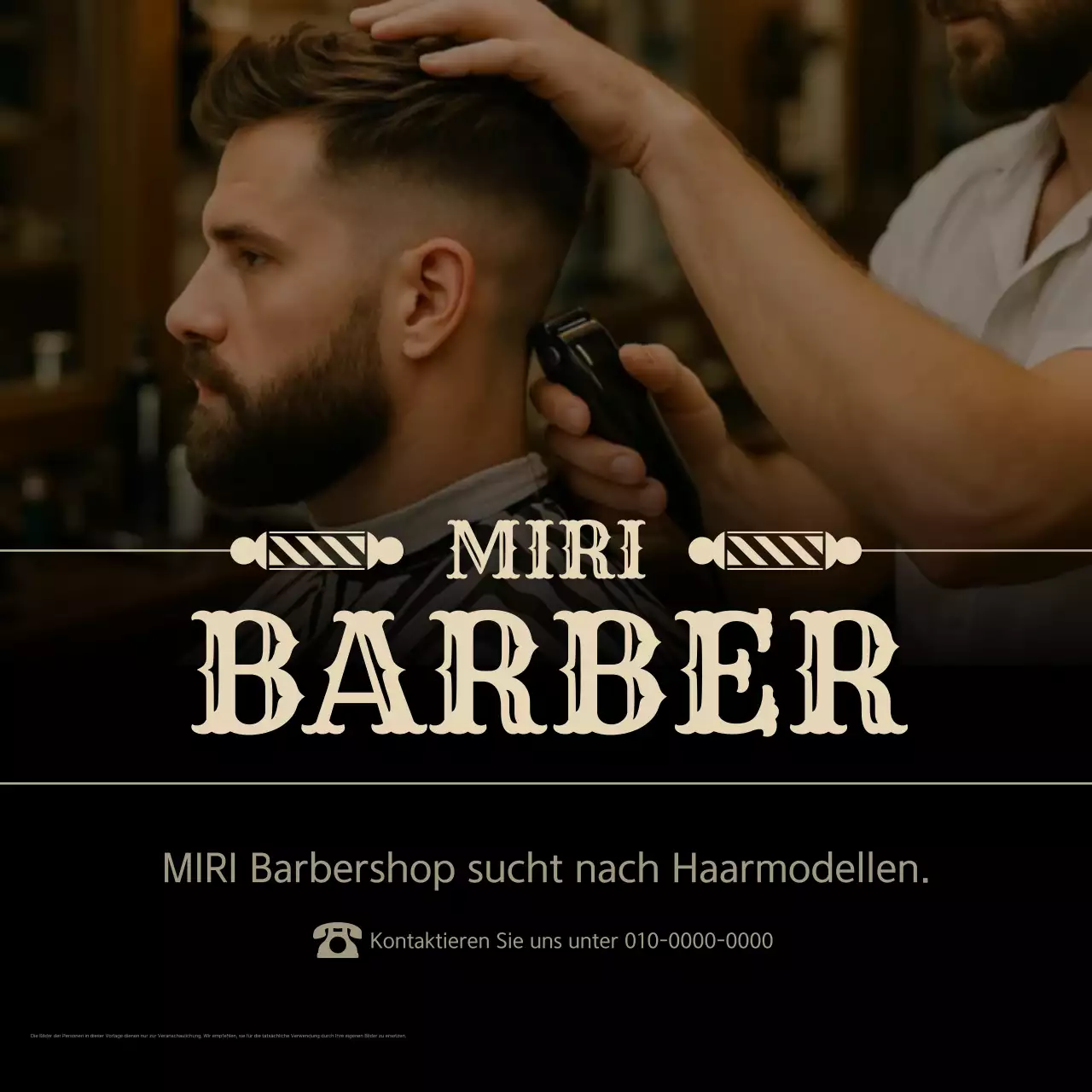 Rekrutierung von Models mit braunem Vintage-Haar