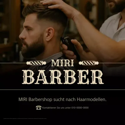 Rekrutierung von Models mit braunem Vintage-Haar